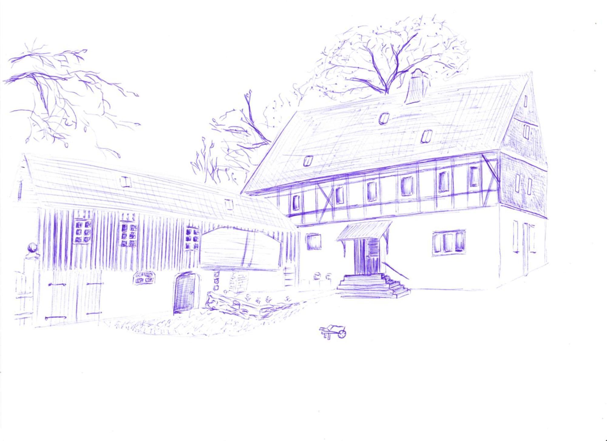 Mothsgut - Moderne Ferienwohnung Auf Dem Bauernhof Im Erzgebirge Oelsnitz  Εξωτερικό φωτογραφία